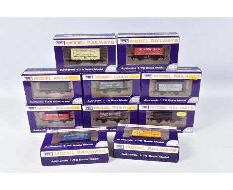 TEN BOXED OO GAUGE DAPOL MODEL RAILWAYS WESSEX WAGONS, to include a WM Furze &amp; Sons Mild Pale Ales Uffculme Brewery Limit