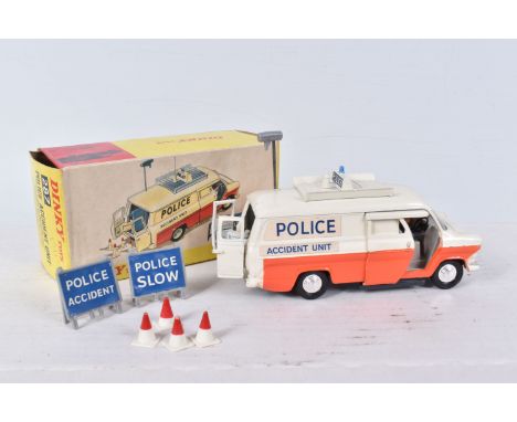 A BOXED DINKY TOYS FORD TRANSIT POLICE ACCIDENT UNIT, No.287, complete with two sign, four cones (minor paint loss), aerial, 