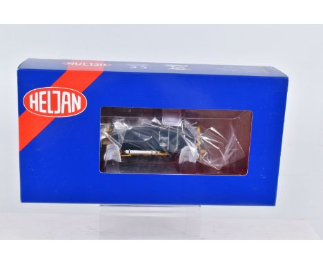 A BOXED OO GAUGE HELJAN MODEL RAILWAY SHUNTER LOCOMOTIVE  Class 07 no. 07005 in BR Blue with Wasp Stripes and Air Brakes, ite
