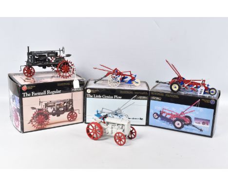 THREE BOXED ERTL PRECISION SERIES DIECAST MODELS, 1/16 scale, The Farmall Regular Tractor, No.284, McCormick-Deering Little G