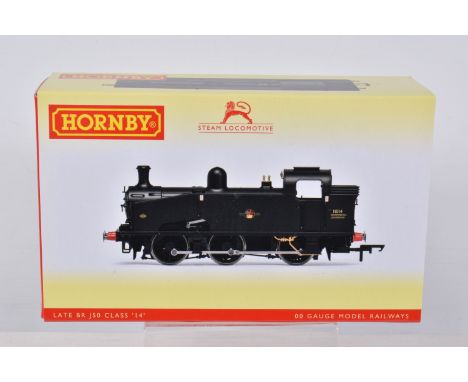 A BOXED OO GAUGE HORNBY MODEL RAILWAY STEAM LOCOMOTIVE Class J50 0-6-0T Departmental no. 14 in BR Black with Late Crest, item