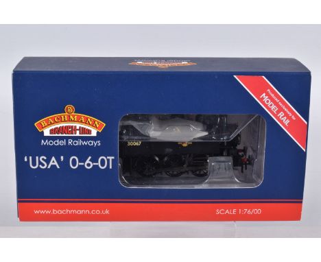 A BOXED OO GAUGE BACHMANN BRANCHLINE MODEL RAILWAY LOCOMOTIVE USA Tank 0-6-0T no. 30067 in BR Black with Late Crest Exclusive