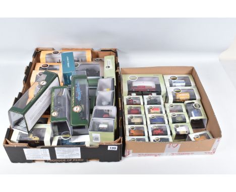 TWO BOXES CONTAINING A SELECTION OF 1:76 SCALE OXFORD DIECAST VEHICLES, Oxford models to include model numbers 76WB001, 76FMT