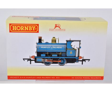 A BOXED OO GAUGE HORNBY MODEL RAILWAY STEAM LOCOMOTIVE Class W4 Peckett 0-4-0ST no. 832 in Huntley and Palmers Blue, item no.