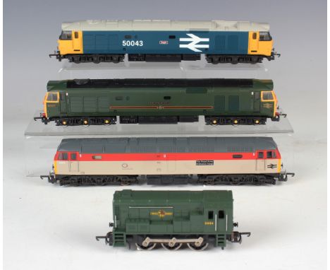 Four Lima gauge OO locomotives, comprising 'Eagle', 'Sir Edward Elgar', 'The Royal Army Ordnance Corps' and D.3004, all boxed