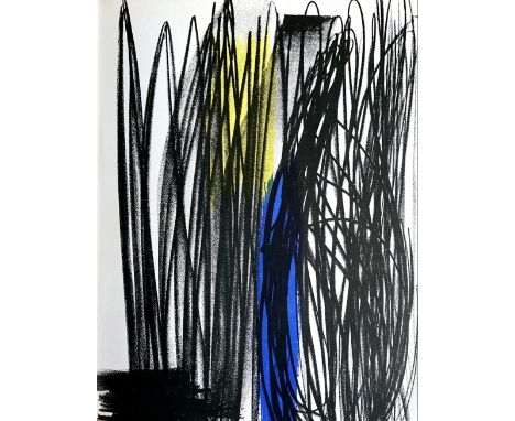 Hans Hartung - Composition, 1973Original lithograph on paper, not signed, not numbered. Published by San Lazzaro, Paris, 1973