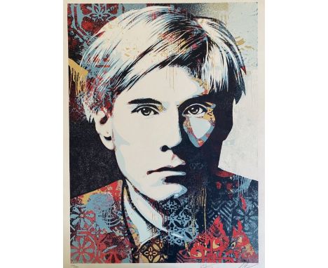 Shepard Fairey - Warhol Collage (Color), 2023Screen print on thick cream Speckletone paper, hand signed by Shepard Fairey &am