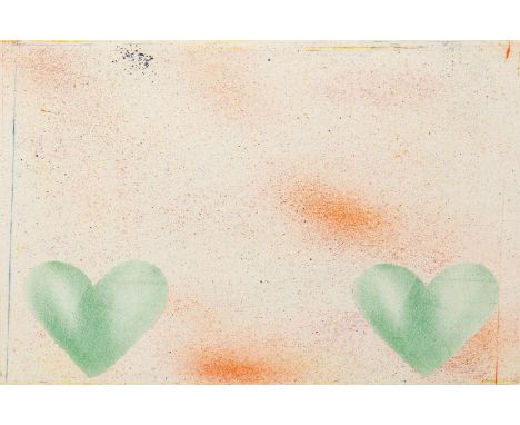 Jim Dine - Dutch Hearts, 1970Color lithograph with collage on Hodgkinson paper, signed in pencil and numbered /85. Publisher: