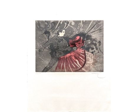Nasser Ovissi - TauromaquiaOriginal engraving on wove paper, signed in pencil and numbered 50/50. Good condition, 53 x 39 cm.