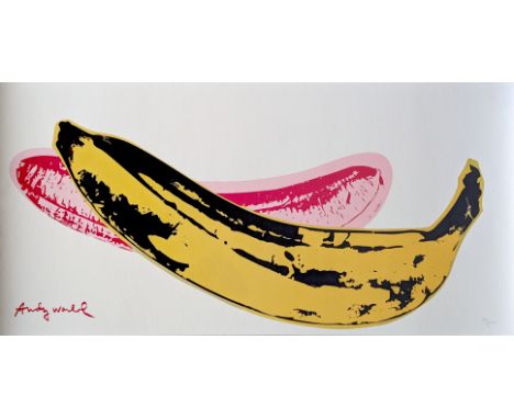 Andy WARHOL (1928-1987), D’Après.Banana 2.Lithographie autorisée par CMOA (Carnegie Museum Of Art) datant des années 1980.Sig