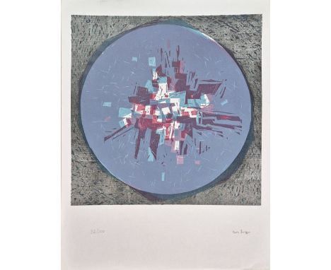 Paolo Scirpa - Sun, 1968Original lithograph on paper, signed in pencil and numbered 32/100. Good condition, 59 x 39 cm.Lithog