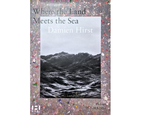 Damien Hirst - Where the land meets the sea (Blue Edition), 2023Digital print on paper, hand signed by the artist. Little cre