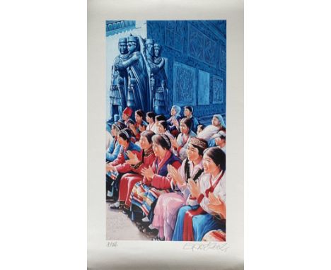 Erró - L’ultima visita di Mao a Venezia, 2002Original lithograph on wove paper, signed in pencil and numbered 8/120. Very goo