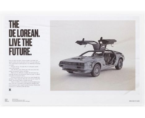 Daniel Arsham - Delorian Poster, 2023Offset print on paper. Very good condition, 61 x 91.5 cmImpression offset sur papier. Tr