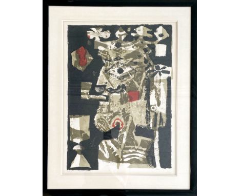 Antoni Clavé - Roi à la coupe, 1956Original lithograph on Rives paper, signed in pencil and numbered 19/95. Publisher: Galeri