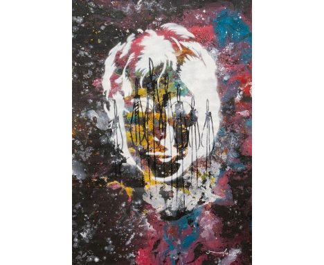 RAM - The Great Influencer - Lennon, 2023Spray &amp; acrylic painting on canvas. Unique artwork hand signed by the artist. Ve
