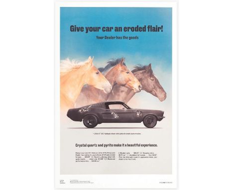 Daniel Arsham - Mustang GT350 Poster, 2023Offset print on paper. Very good condition, 91.5 x 61 cmImpression offset sur papie