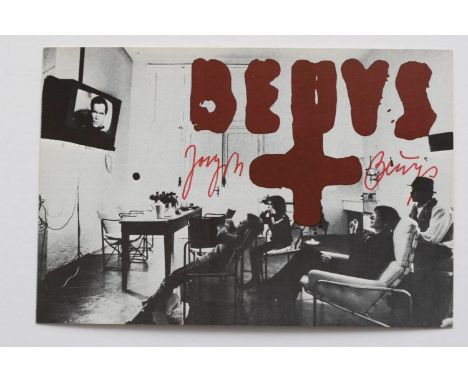 Joseph Beuys - Invitation card 'Enterprise', New York, 1974Invitation card from John Gibson Gallery Inc., New York, January 1
