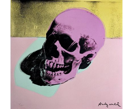 Andy WARHOL (1928-1987), D’Après.Skull.Lithographie autorisée par CMOA (Carnegie Museum Of Art) datant des années 1980.Signée