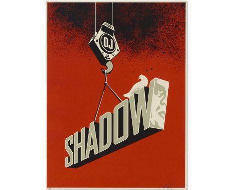 Shepard Fairey - DJ Shadow, 2005Screenprint on cream Speckletone paper, signed in pencil and justified "A.P.". Good condition