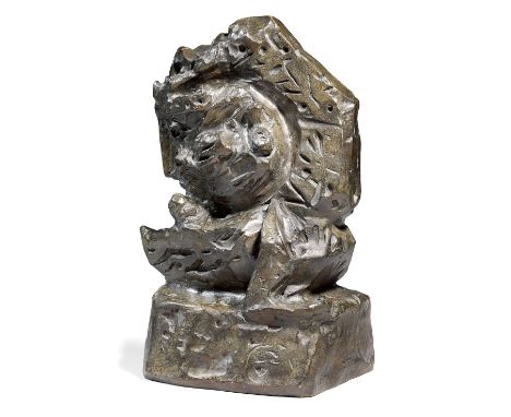 André Masson - La Chrysalide, 1942Bronze sculpture with brown patina, numbered 2/8, monogrammed, with the foundry mark and th
