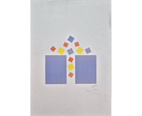 Albert Chubac - Composition abstraiteScreenprint on heavy paper, signed in pencil and numbered. Minor wear signes and stains,