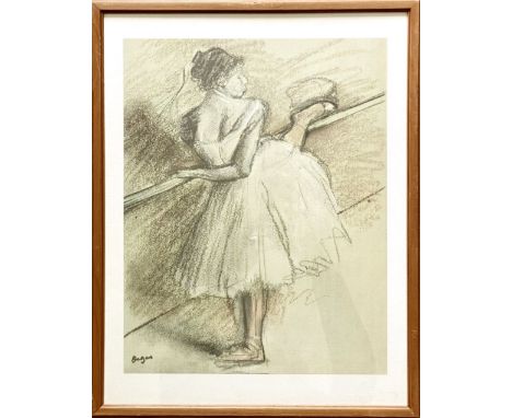 Edgar Degas (after) - Danseuse à la barrePhotolithography on paper, signed in plate, not numbered. Small defects on the frame