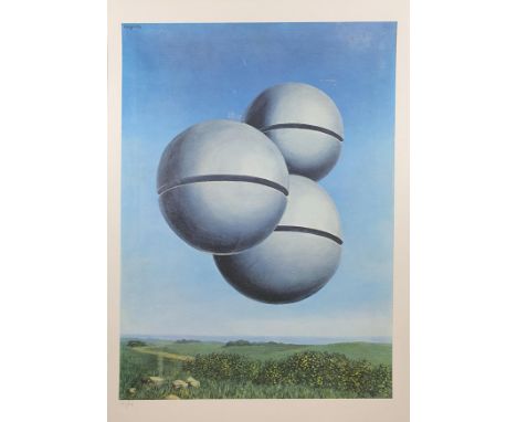 René MAGRITTE (1898-1967), d'après.La voix des airs (1990)Lithographie éditée en 1990 par le Studio d’Arte Perna , Milano.Num