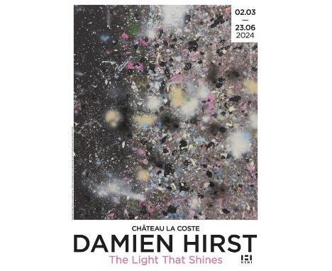 Damien Hirst - Hazy Star Clouds, 2024Offset print on paper. Published for the exhibition "The Light That Shines" by Damien Hi