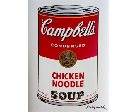 Andy WARHOL (1928-1987), D’Après.Campbell’s Soup.Lithographie autorisée par CMOA (Carnegie Museum Of Art) datant des années 1