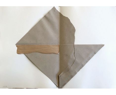 Antoni Tàpies - El pa a la Barca, 1963Original lithograph &amp; collage on Guarro paper, not signed, not numbered. Limited ed