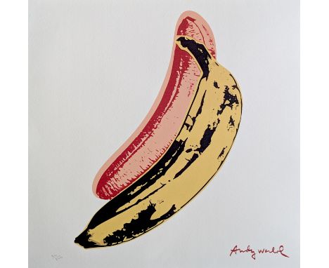 Andy WARHOL (1928-1987), D’Après.Banana.Lithographie autorisée par CMOA (Carnegie Museum Of Art) datant des années 1980.Signé
