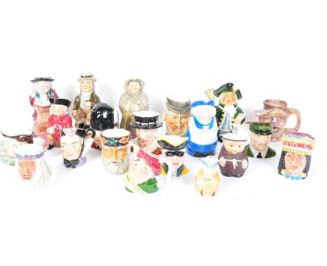 A large collection of vintage 20th century ceramic toby jugs. The lot to include makers such as Arton, Gobels, Sylvac, Crown 
