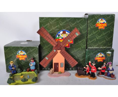 Camberwick Green – Robert Harrop – a collection of x4 figurines / statues to include CGS04 Captain Snort with the Cannon, CGC