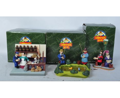 Camberwick Green – Robert Harrop – a collection of x3 statues / figurines. To include; CGS02 Windy Miller &amp; Mr Carraway&n