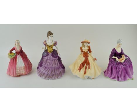 Royal Doulton Figures 'Charlotte' H.N. 2421,'Janet' H.N. 1537,'Royal Worcester' Sarah Limited Edition of 1200, together with 