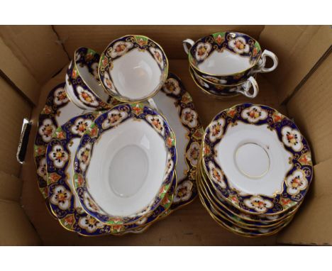 Royal Albert tea ware, decorated with floral decoration, to include 5 cups, 6 saucers, 6 side plates and a sugar bowl (Qty). 