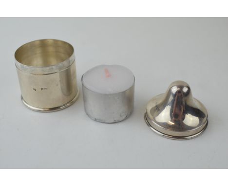 Silver 'go to bed' / cased candlestick London 1908, Jackson and Fullerton, 35.5g.