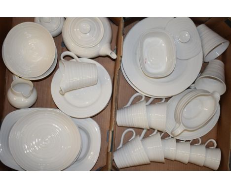 Sophie Conran for Portmeirion: a large collection of Portmeirion tea and dinner ware to include a teapot, tea cups, larger cu