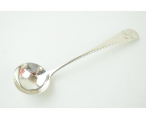 Scottish provincial silver cream ladle, Perth, circa 1815, believed Murray?, 17.6g, 13.5cm long.