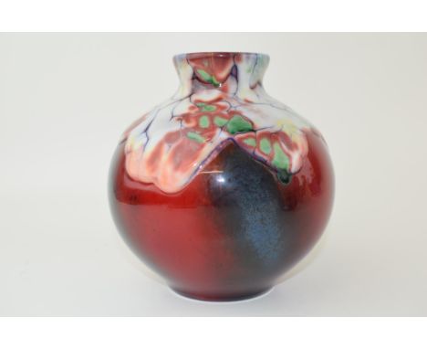 Royal Doulton Burslem Artwares Flambe Lantao Vase, Oriental, Limited edition no.50 of 350, boxed with certificate. From the R