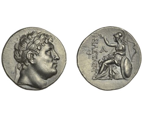 Greek Coinages, PERGAMENE KINGDOM, Eumenes I (263-241): Tetradrachm, struck at Pergamon, c. 250-240  Obverse: plump head of P