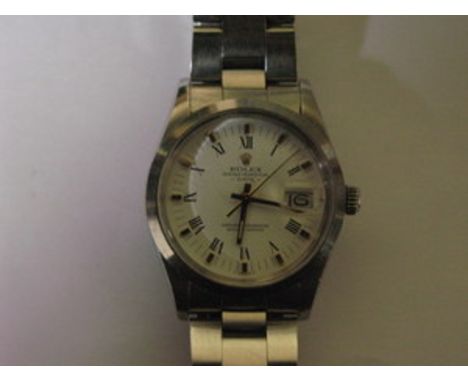 CASED GENTS ROLEX OYSTER PERPETUAL CHRONOMETER WRISTWATCH 