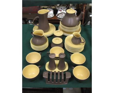 QUANTITY OF POOLE DINNERWARE (SOME AT FAULT), APPROXIMATELY FORTY-EIGHT PIECES 