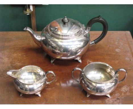 ELKINGTON SILVER PLATED THREE PIECE TEA SET 