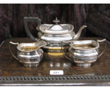 ELKINGTON SILVER PLATED THREE PIECE TEA SET 