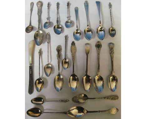 PARCEL OF VARIOUS SILVER AND SILVER COLOURED FLATWARE 