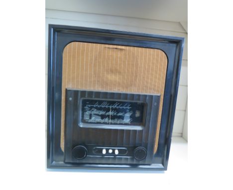 A black Bakelite Murphy Radio Ltd. Type A98 Valve Radio - Height 44cm x Width 39cm 
Condition report: This item is sold as an