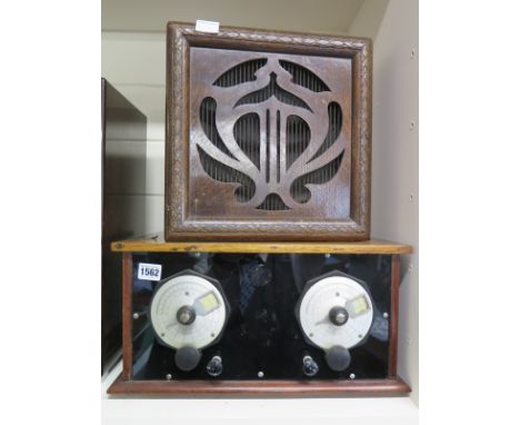 A mahogany cased Valve Receiver with a Celestion speaker 
Condition report: This item is sold as an item of historical or sci