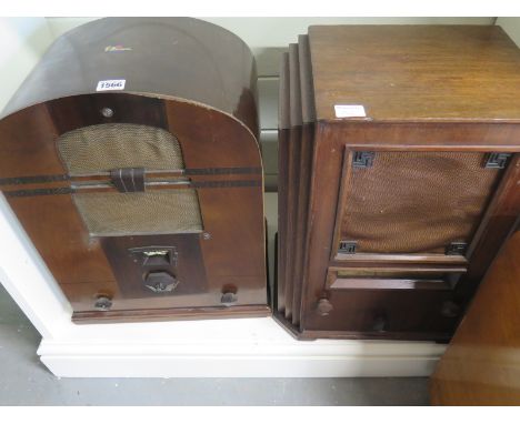 Two walnut cased Valve Radios - Marconi 282 and a G.F.C.
Condition report: This item is sold as an item of historical or scie